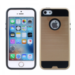 Wholesale Apple iPhone 7 Plus Iron Shield Hybrid Case (Champagne Gold)